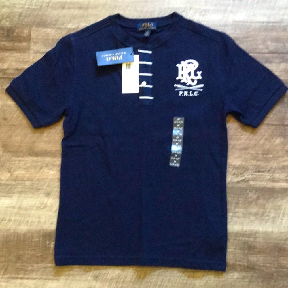 Navy Blue Polo, Ralph Lauren, Size M (10-12), NWT
